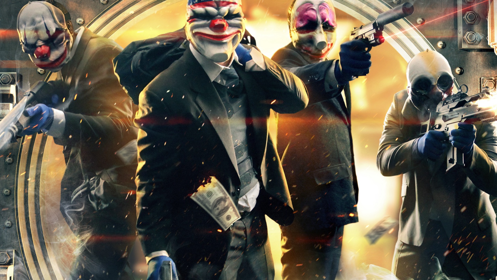 PAYDAY 2 heisters and playable characters